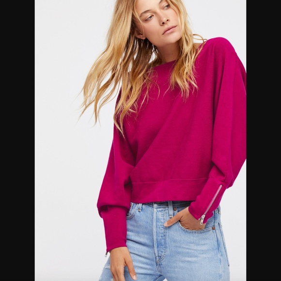 Free People Sweaters - Free People | Hide and Seek Magenta Pink Sweater